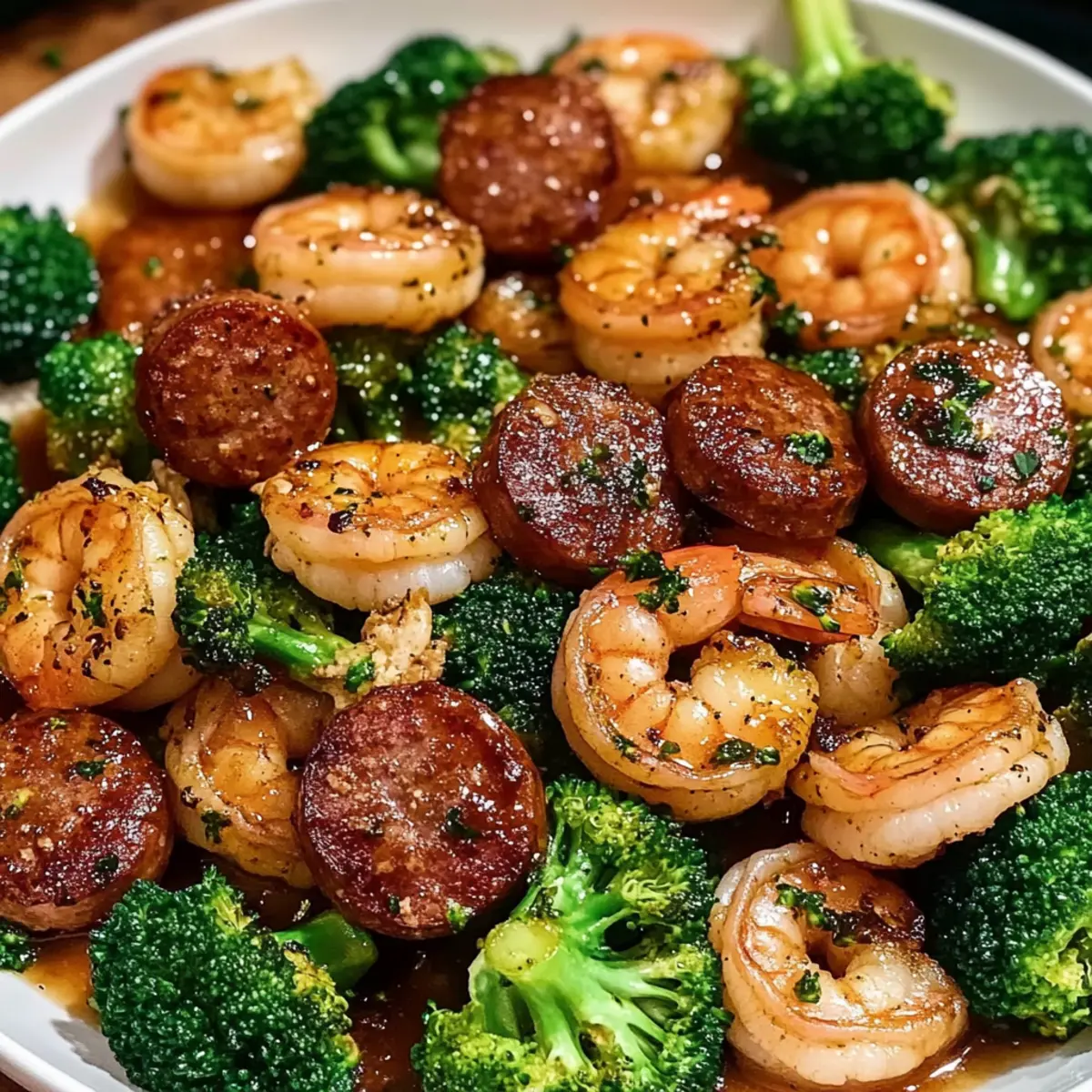 Honey Garlic Shrimp Sausage and Broccoli for a Tasty Dinner