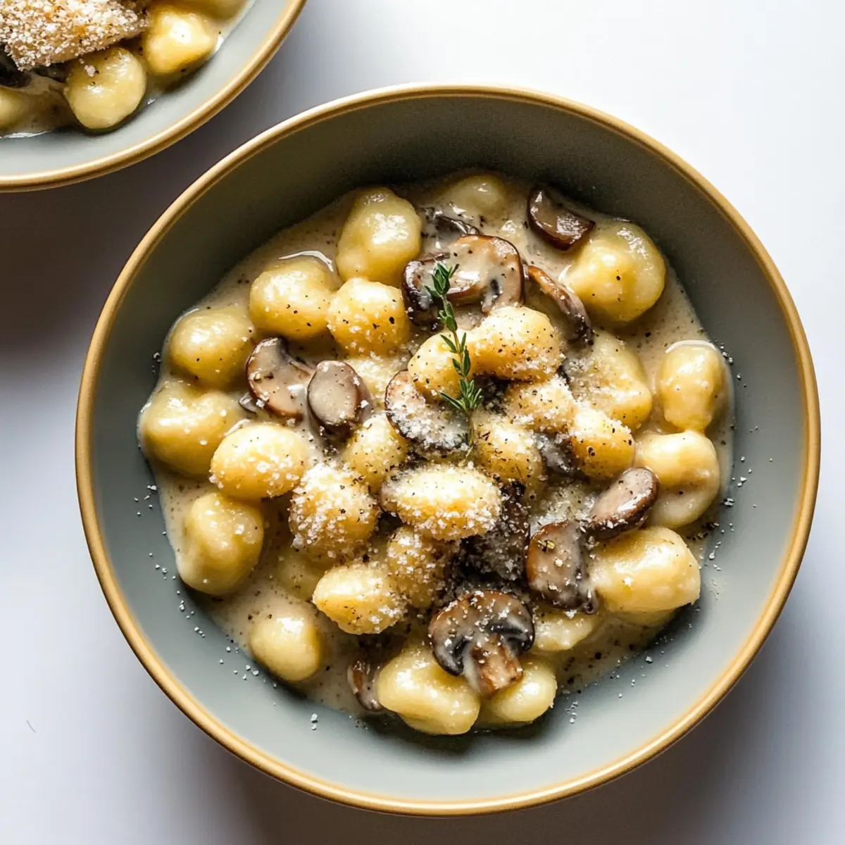 Gnocchi with Creamy Mushroom Sauce for Cozy Nights In