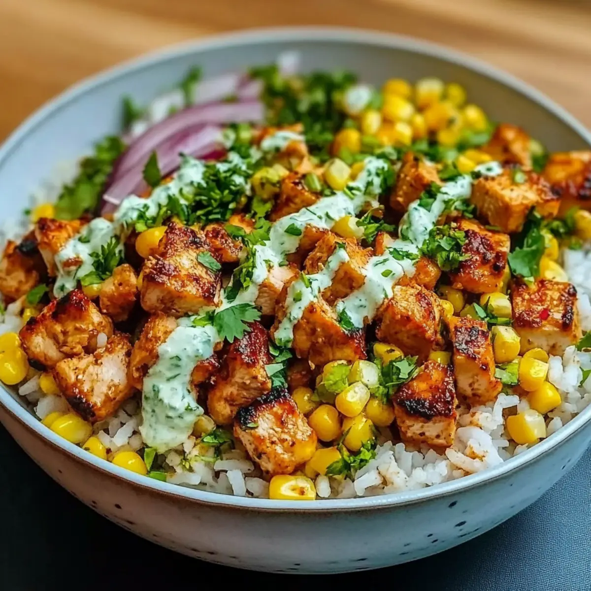 Delicious Healthy Street Corn Chicken Bowl for Quick Comfort Food