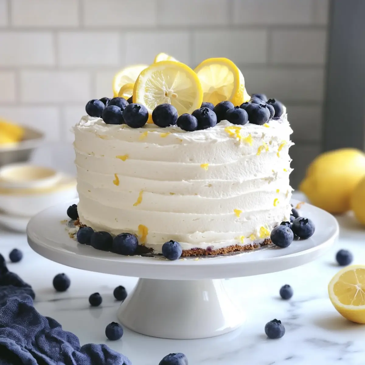 Lemon Blueberry Cake: A Blissful Slice of Summer Joy