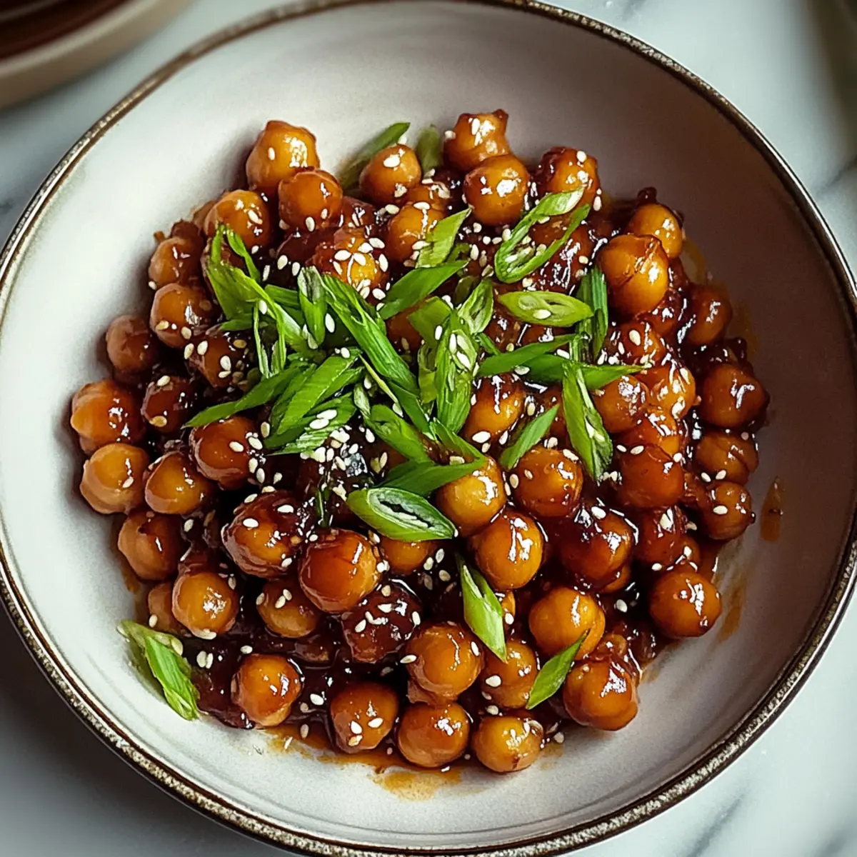 Savory Vegan Sticky Sesame Chickpeas for Quick Weeknight Dinners
