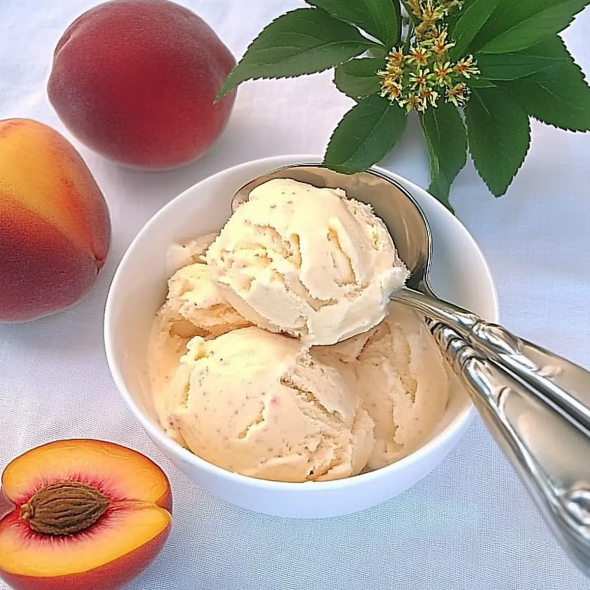 Peach Delight Frozen Yogurt: Your Creamy Summer Bliss